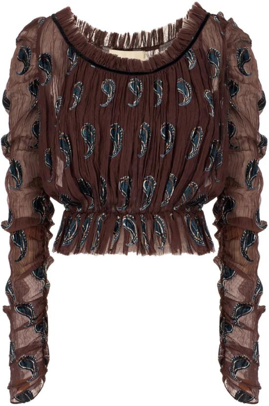 26SS 토리버치 긴팔 티셔츠 176414203 BROWN