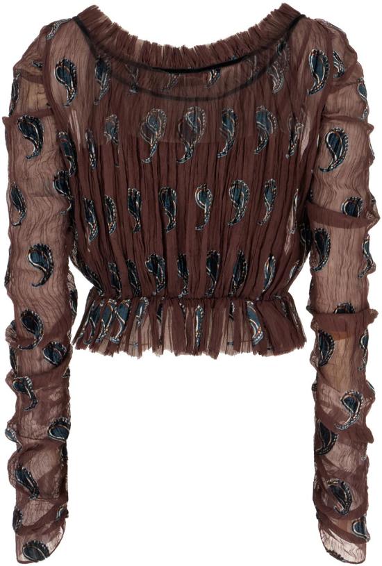 26SS 토리버치 긴팔 티셔츠 176414203 BROWN - TORY BURCH