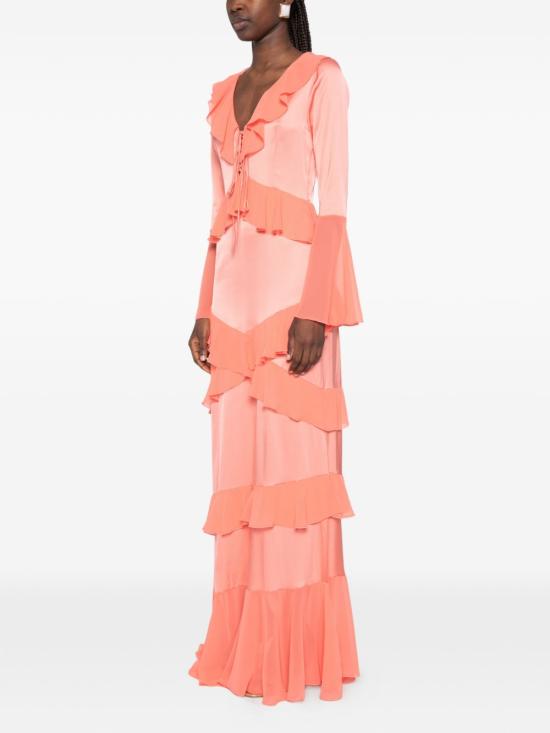 26SS 레 피유 드 에바 미디 원피스 6047 VI003001 Rosso - LES FILLES D'EVA