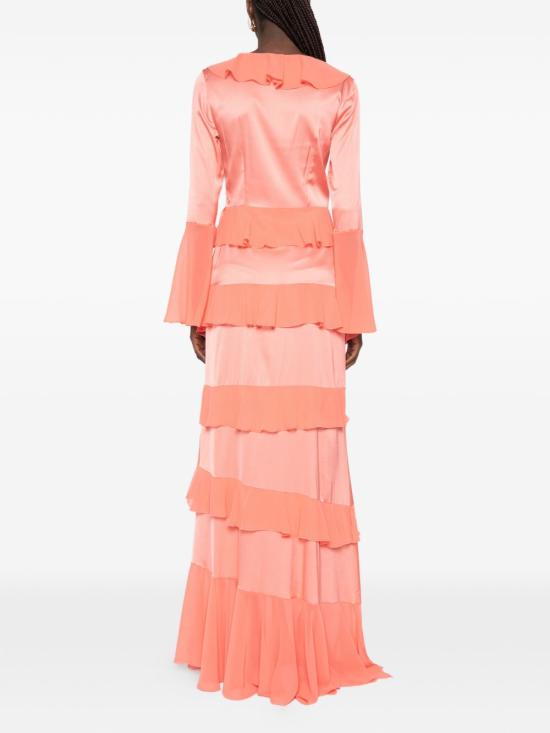 26SS 레 피유 드 에바 미디 원피스 6047 VI003001 Rosso - LES FILLES D'EVA