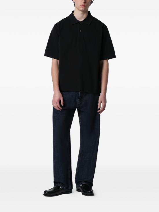 26SS 스튜디오 니콜슨 폴로 티셔츠 BALATONSNM1484 WASHEDBLK Nero - STUDIO NICHOLSON