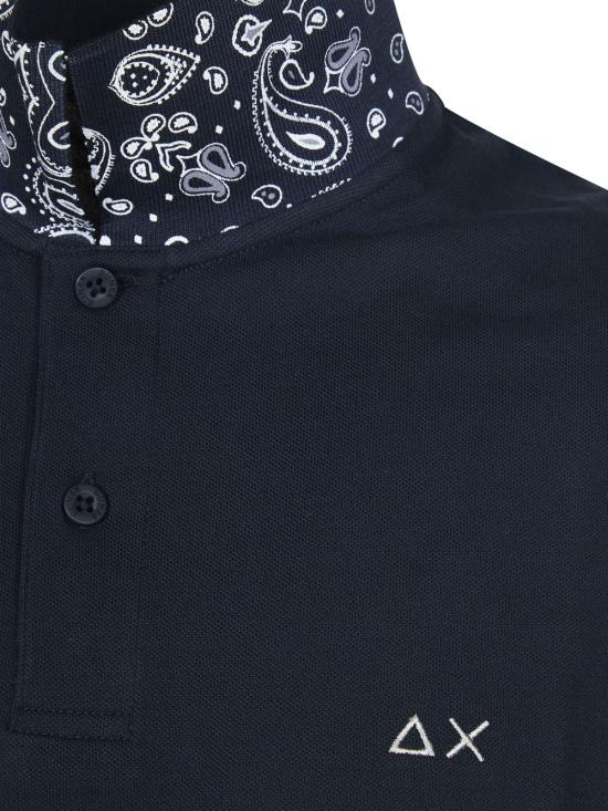 26SS 썬 68 폴로 티셔츠 A36115 07 Blu - SUN 68