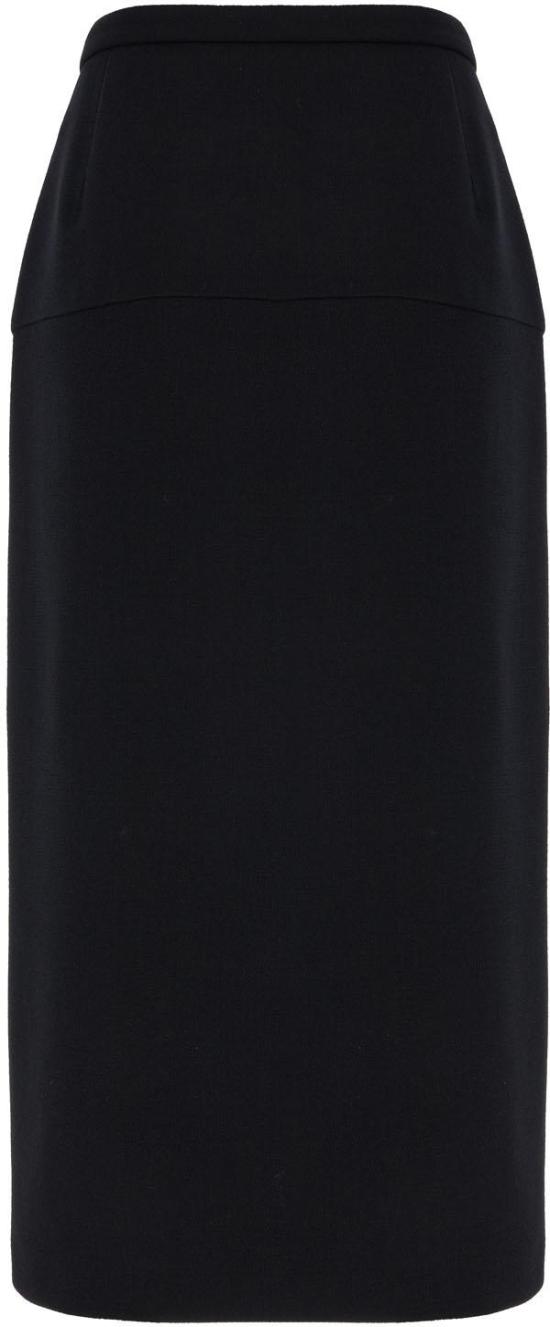 25FW 발렌티노 가라바니 미디 스커트 7B0RAEC09Q00NO BLACK - VALENTINO GARAVANI