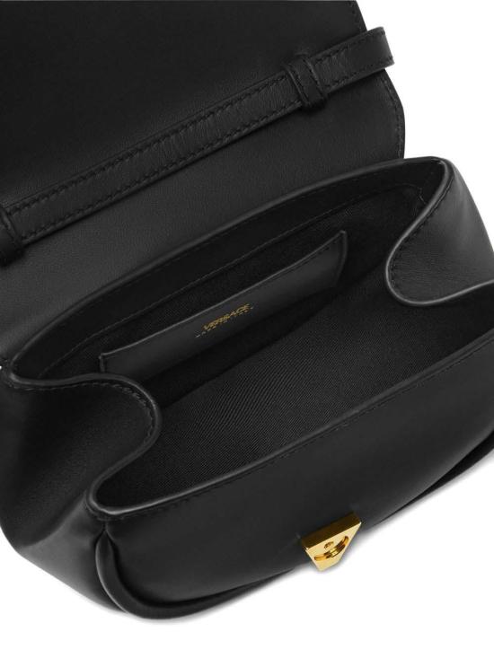 26SS 베르사체 비르투스 레더 스몰 숄더백 10200891A16004 BLACK - VERSACE