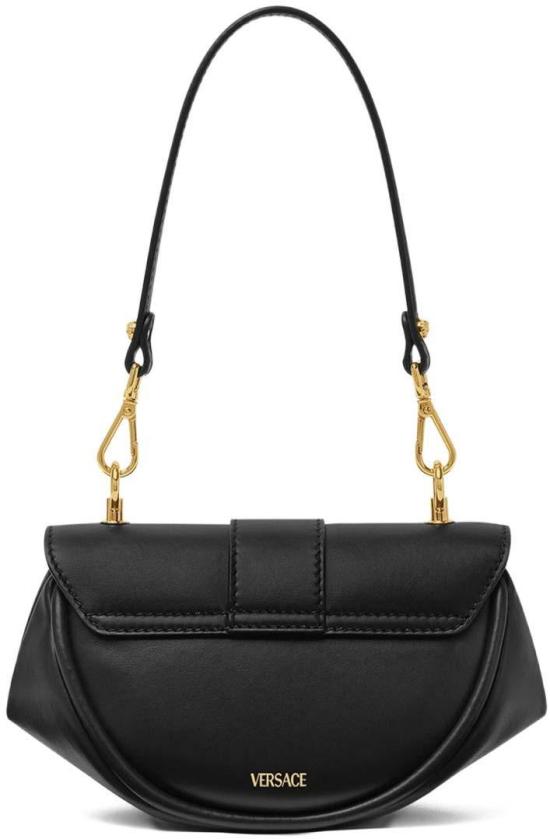 26SS 베르사체 비르투스 레더 스몰 숄더백 10200891A16004 BLACK - VERSACE