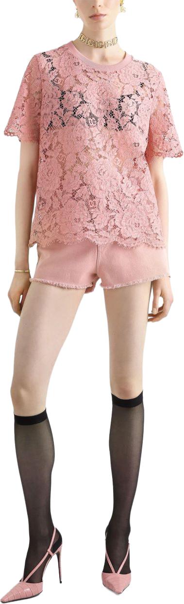 25SS 돌체앤가바나 반팔 티셔츠 F8V21THLM7LF0473 PINK - DOLCE & GABBANA