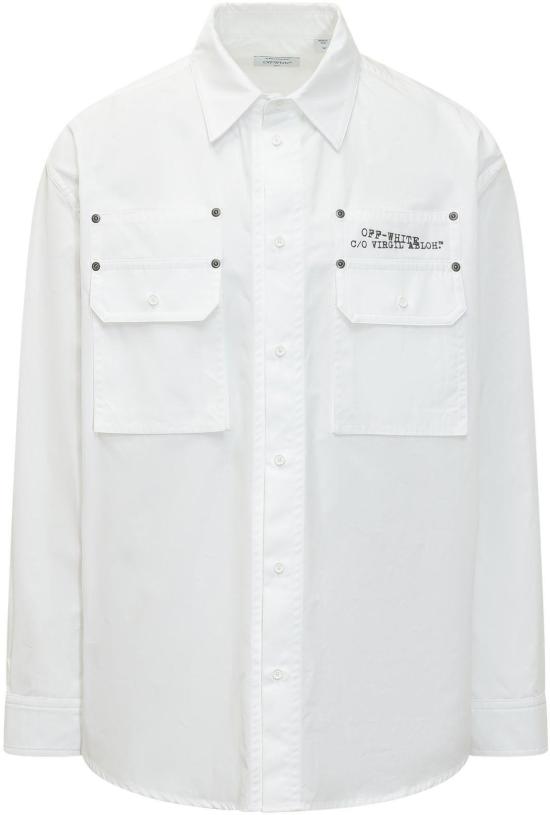 26SS 오프화이트 긴팔 셔츠 OMGE04VS26FAB0011000 WHITE