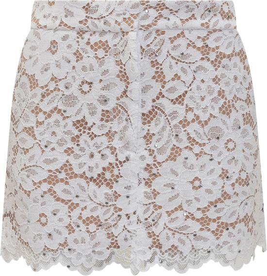 25SS 마이클 코어스 숏 스커트 MS570HIGTA100 WHITE