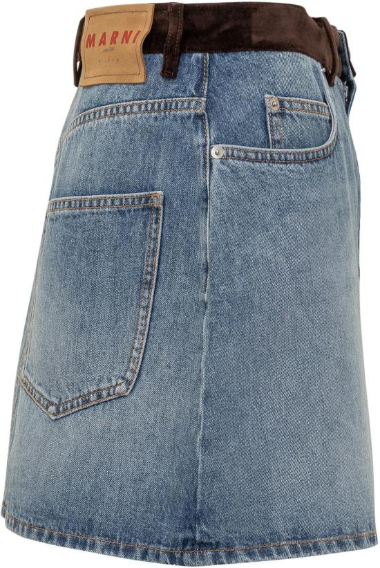 25FW 마르니 데님 스커트 GOJD0457QSUSCY4400B96 LICHTBLUE - MARNI