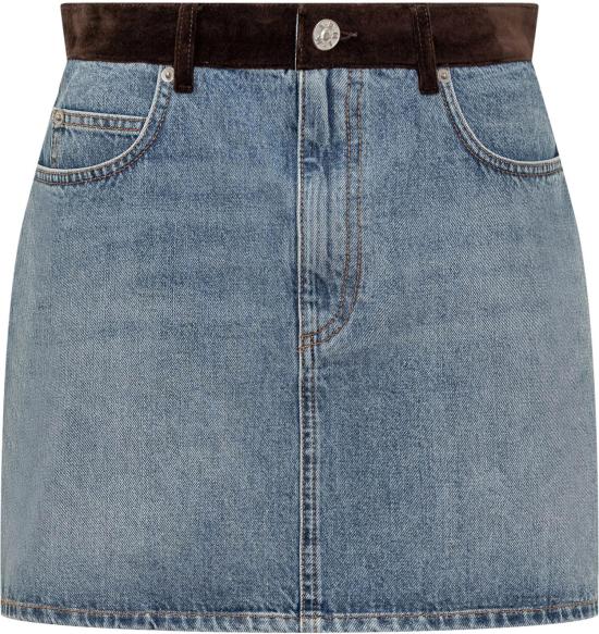 25FW 마르니 데님 스커트 GOJD0457QSUSCY4400B96 LICHTBLUE