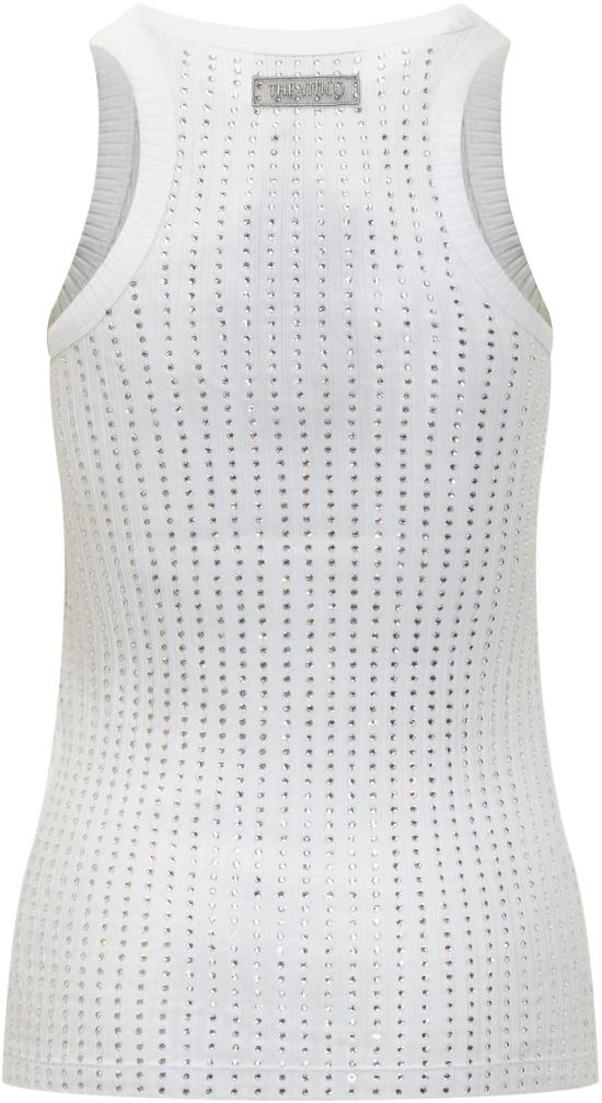 25FW 디 아티코 민소매 티셔츠 251WCN00004JJJ051TR001 WHITE - THE ATTICO