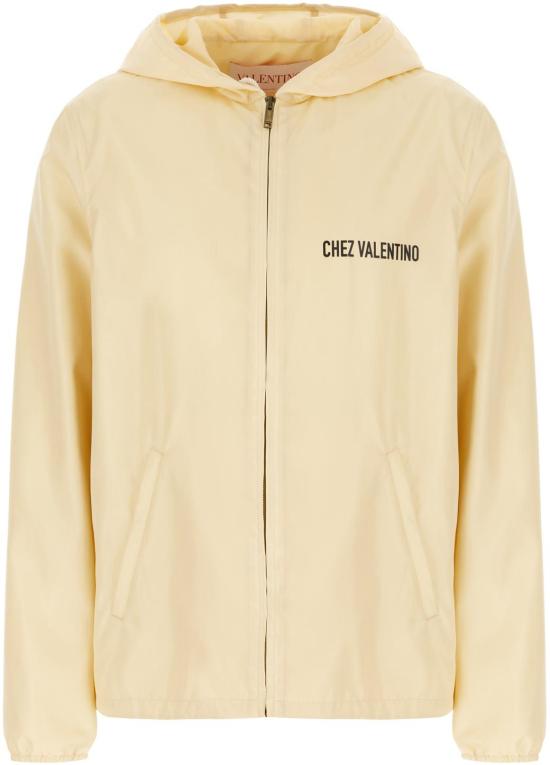 25SS 발렌티노 가라바니 후드 티셔츠 6V3CI3486FNQT3 YELLOW