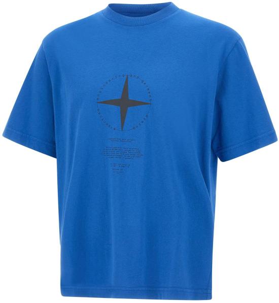 26SS 스톤 아일랜드 반팔 티셔츠 2100001S0363V0022 BLUE