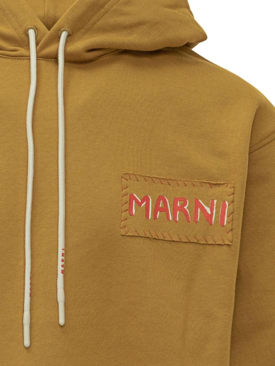 25FW 마르니 후드 티셔츠 FUMU0137X0UTC27500Y80 YELLOW - MARNI