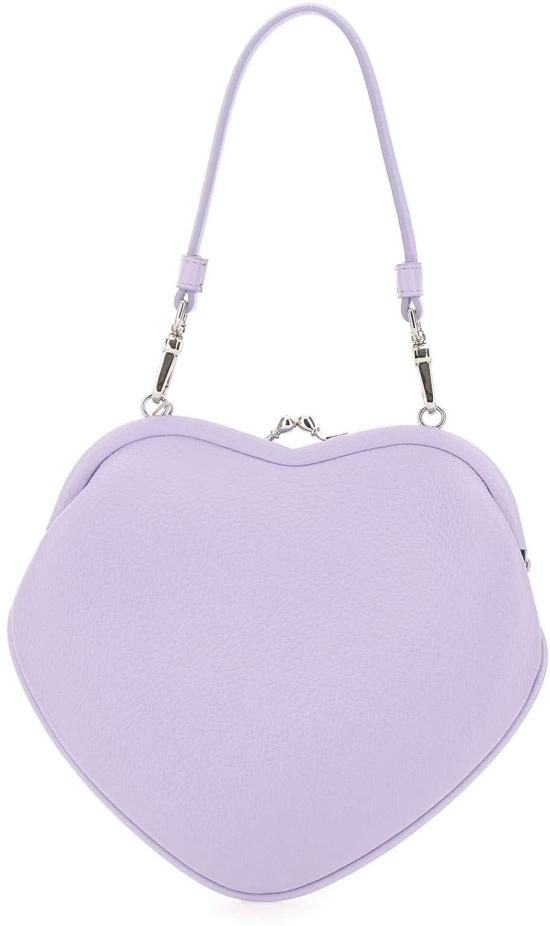 26SS 비비안웨스트우드 벨 하트 프레임 퍼스 4B01000CWS000DJ402 PURPLE - VIVIENNE WESTWOOD