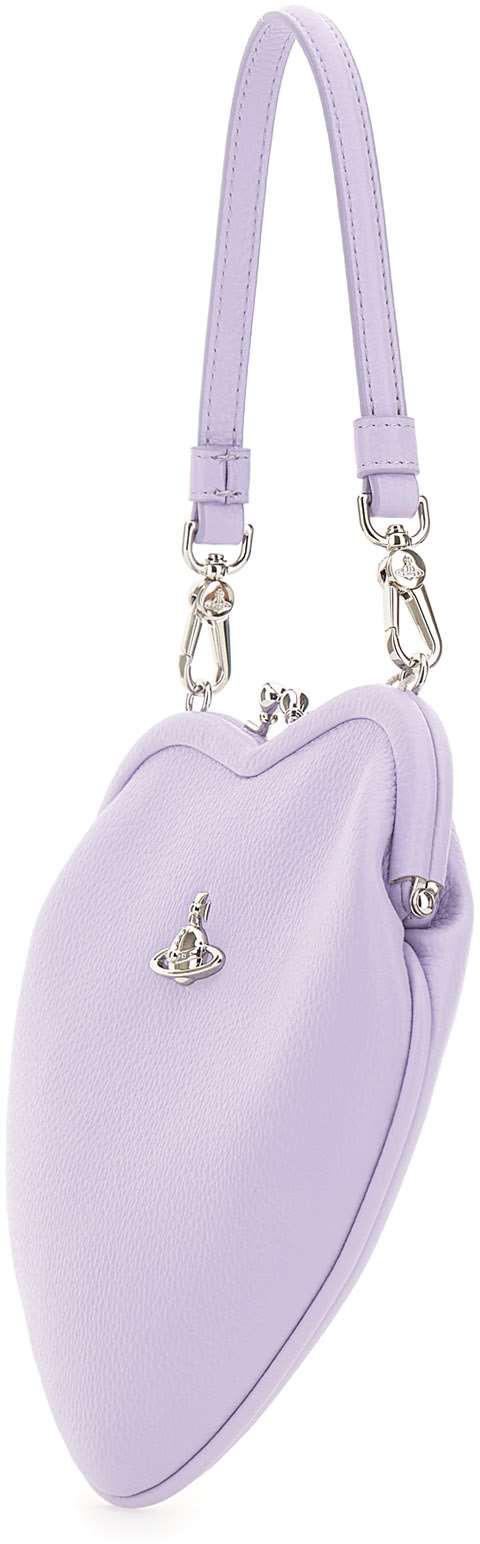26SS 비비안웨스트우드 벨 하트 프레임 퍼스 4B01000CWS000DJ402 PURPLE - VIVIENNE WESTWOOD