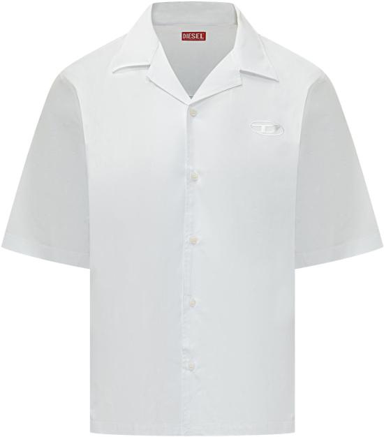 26SS 디젤 반팔 셔츠 A204730GSBH100 WHITE