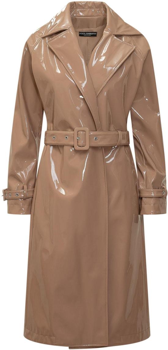 26SS 돌체앤가바나 코티드 팍스 레더 트렌치 코트 F0W3WTFUSW7M0179 BEIGE