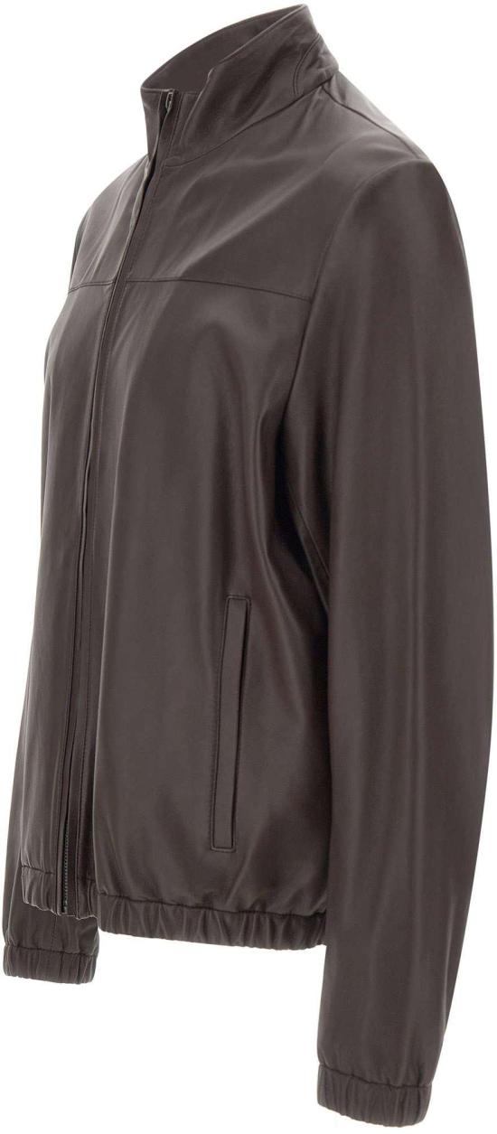 26SS 보스 가죽 자켓 50562919210 BROWN - BOSS