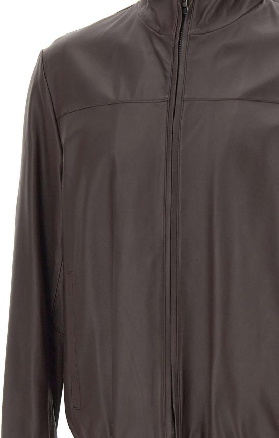 26SS 보스 가죽 자켓 50562919210 BROWN - BOSS