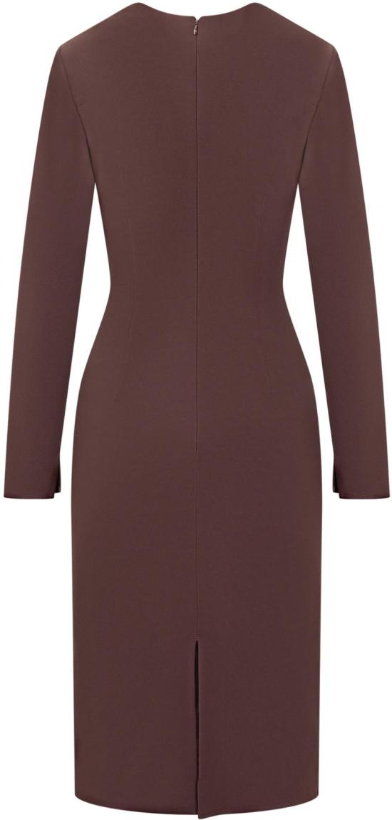 25FW 엘리자베타프랜치 미디 원피스 AB80557E2EA4 BROWN - ELISABETTA FRANCHI
