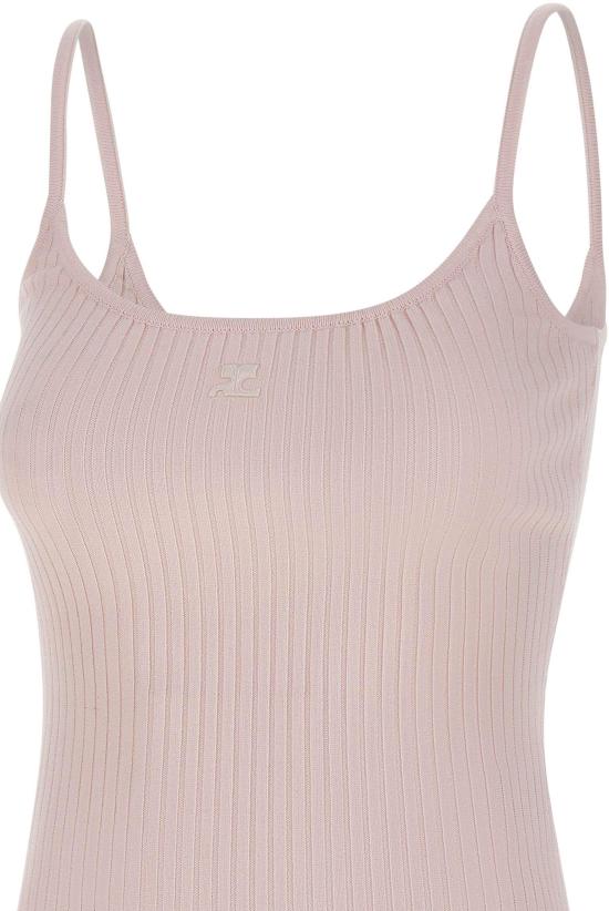 26SS 쿠레쥬 민소매 티셔츠 PERMDE012FI0001PINK - COURREGES