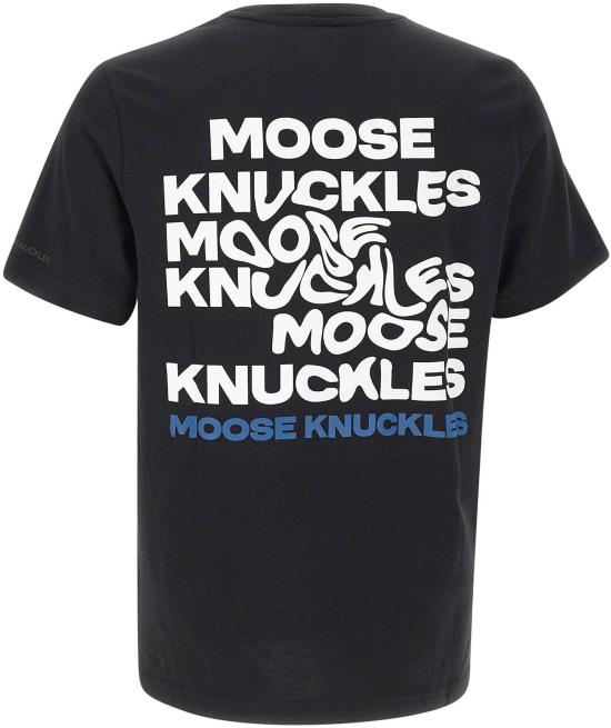 26SS 무스너클 비저너리 로고 티셔츠 M16MT731292 BLACK - MOOSE KNUCKLES