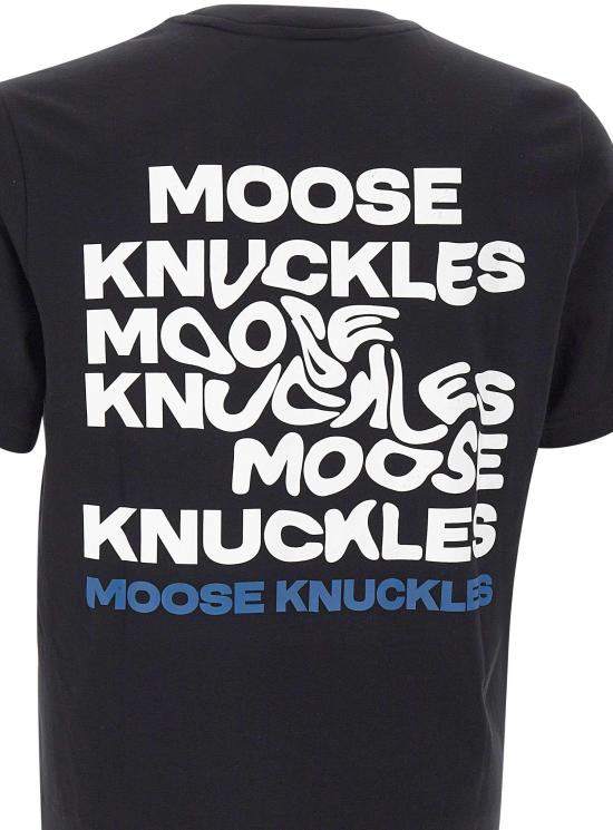 26SS 무스너클 비저너리 로고 티셔츠 M16MT731292 BLACK - MOOSE KNUCKLES