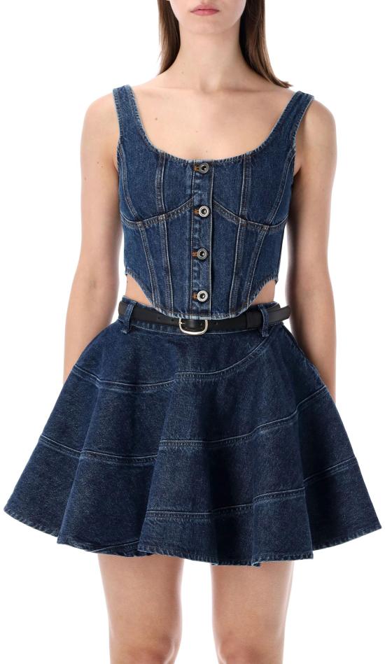 26SS 셀프 포트레이트 민소매 티셔츠 RS26819TBLBLUE