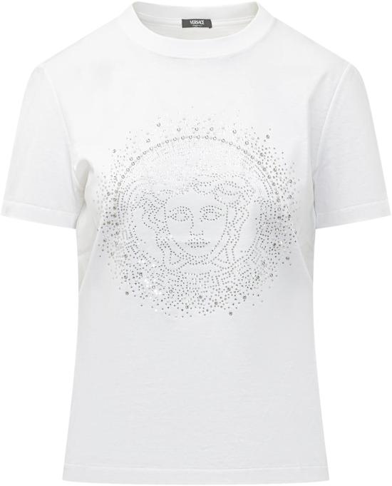 26SS 베르사체 반팔 티셔츠 10232061A172162W210 WHITE