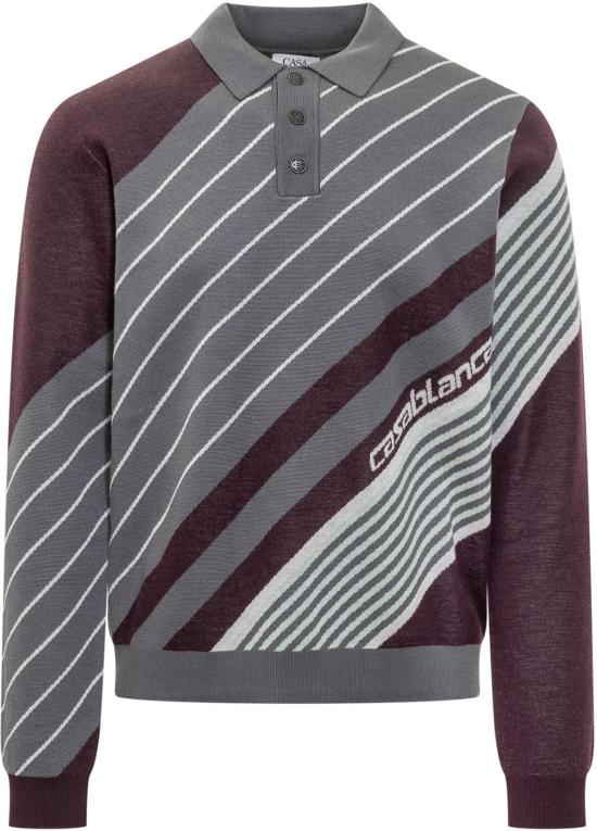 25FW 카사블랑카 스웨터 MAW25KW110301AUBERGINE DIVERS