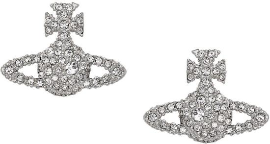 26SS 비비안웨스트우드 그레이스 바스 릴리프 스터드 이어링 6201012402P116 SILVER