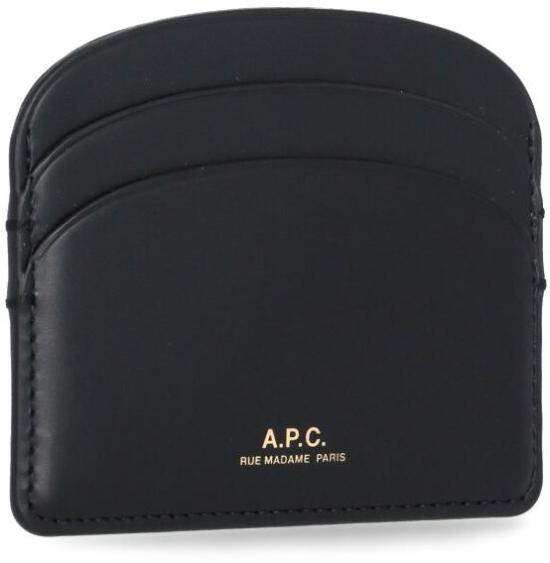 25FW 아페쎄 하프문 카드홀더 PXAWVF63270LZZ BLACK - A.P.C.