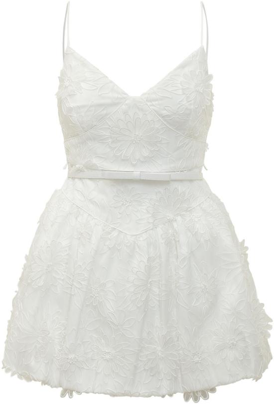 26SS 셀프 포트레이트 숏 원피스 SS26267SWWHITE