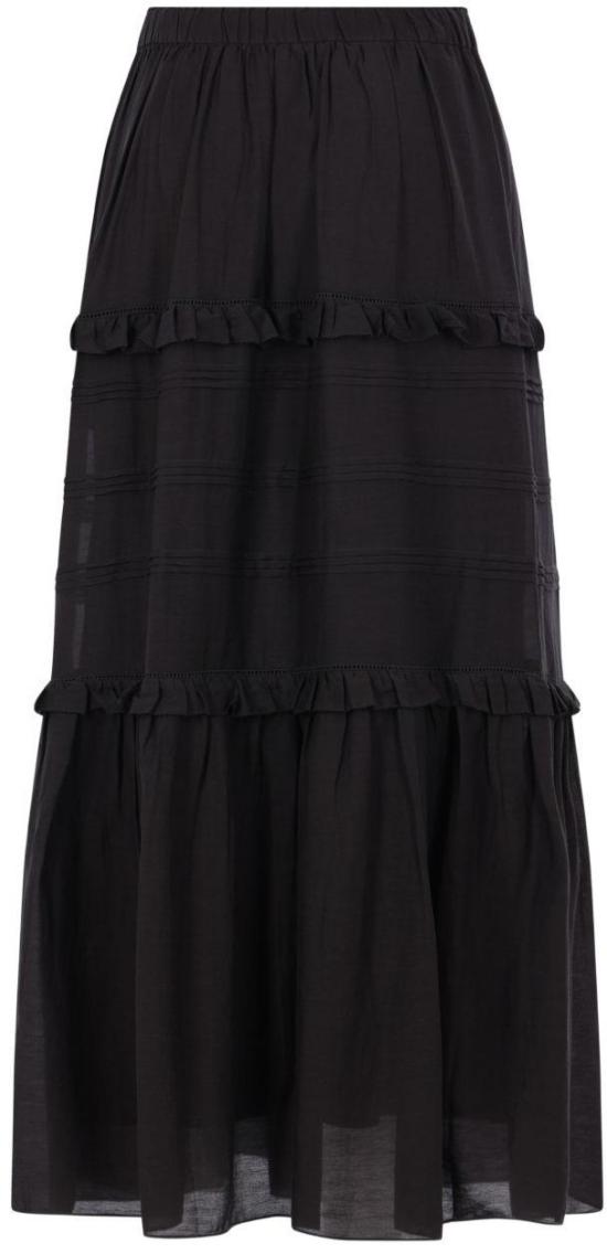26SS 이자벨마랑 롱 스커트 26PJU0451FB BLACK - ISABEL MARANT