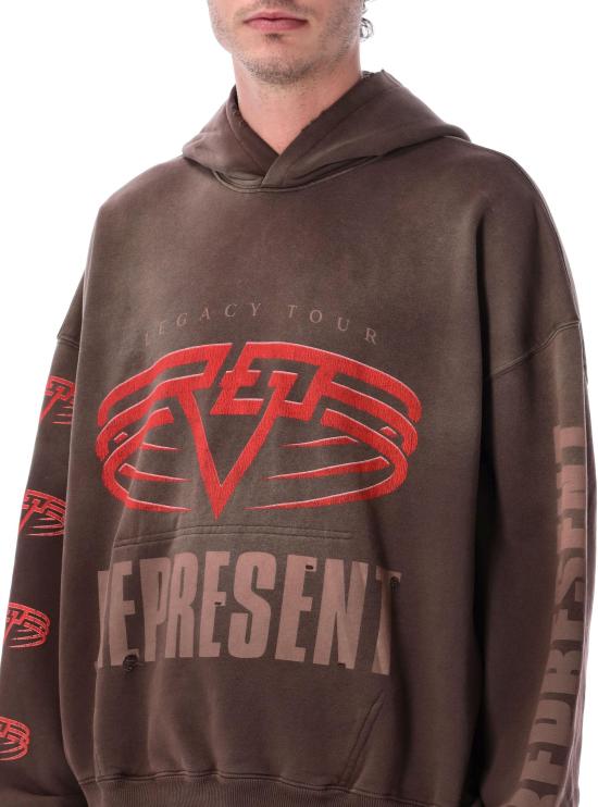 26SS 리프레젠트 후드 티셔츠 5063467145931 BROWN - REPRESENT