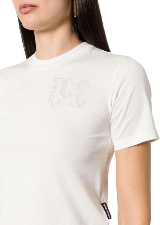  팜앤젤스 반팔 티셔츠 PWAA044R24JER0010303 WHITE - PALM ANGELS
