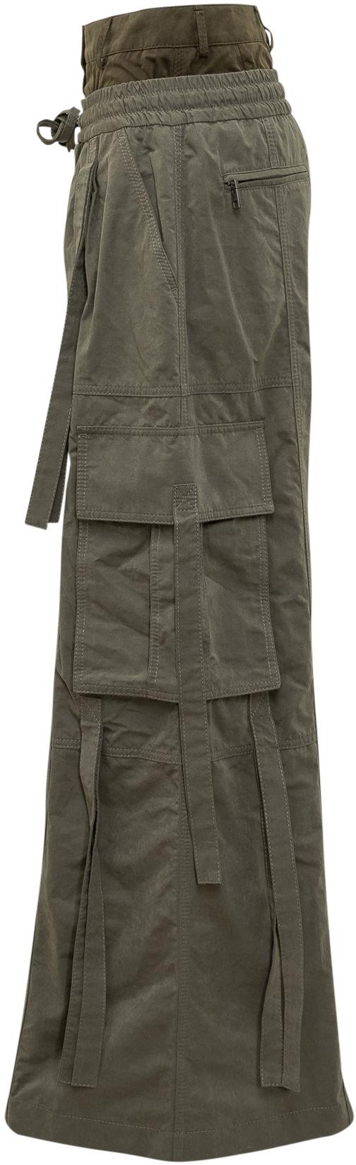 25FW 돌체앤가바나 스트레이트 팬츠 FTDGXTHUMS8N3644 DONKERGREEN - DOLCE & GABBANA