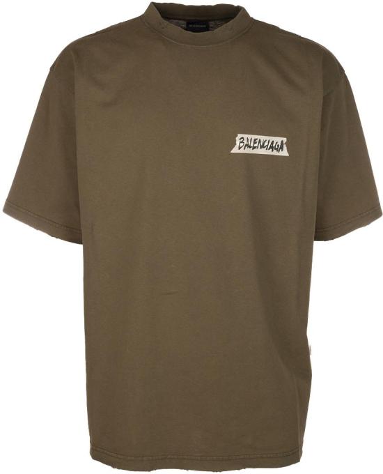 26SS 발렌시아가 마스킹 테이프 티셔츠 미디움 핏 764235TTVL62840 DIVERS