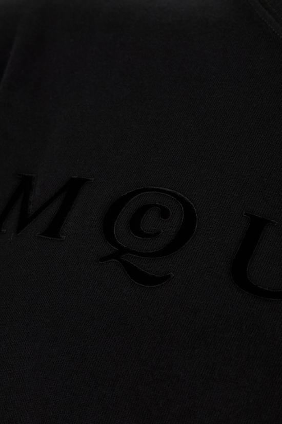 26SS 알렉산더 맥퀸 반팔 티셔츠 847750QTAD50548 BLACK - ALEXANDER MCQUEEN