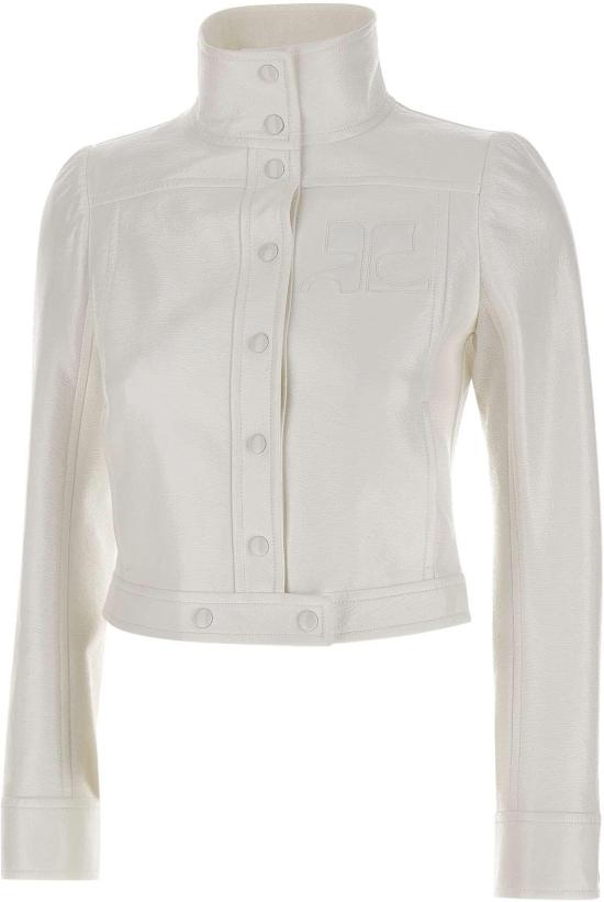 26SS 쿠레쥬 가죽 자켓 PERCBL005VY0014HERWHITE