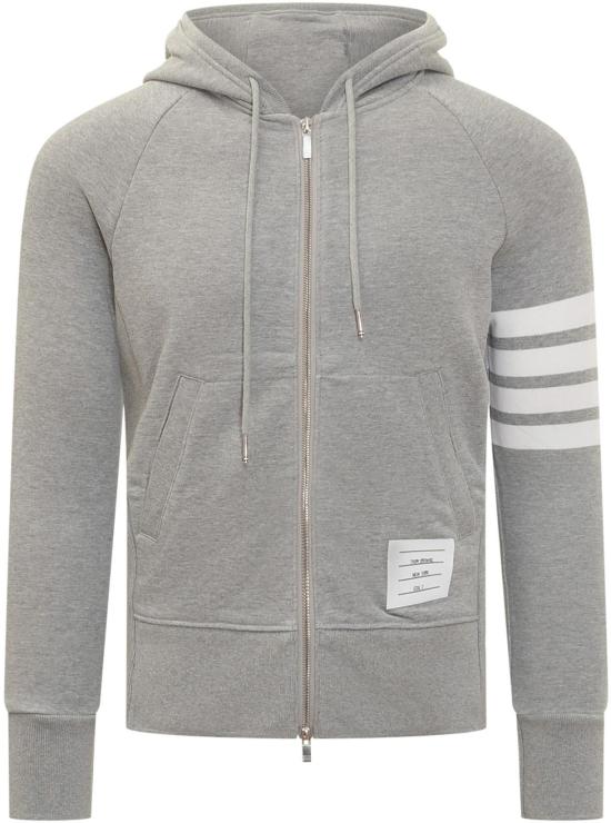 26SS 톰브라운 클래식 루프백 4바 풀 지퍼 후디 MJT022H00535068 GREY