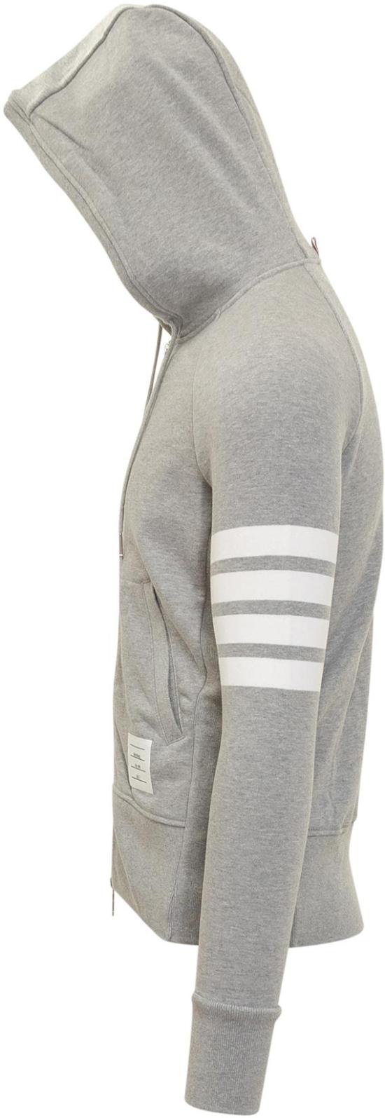 26SS 톰브라운 클래식 루프백 4바 풀 지퍼 후디 MJT022H00535068 GREY - THOM BROWNE