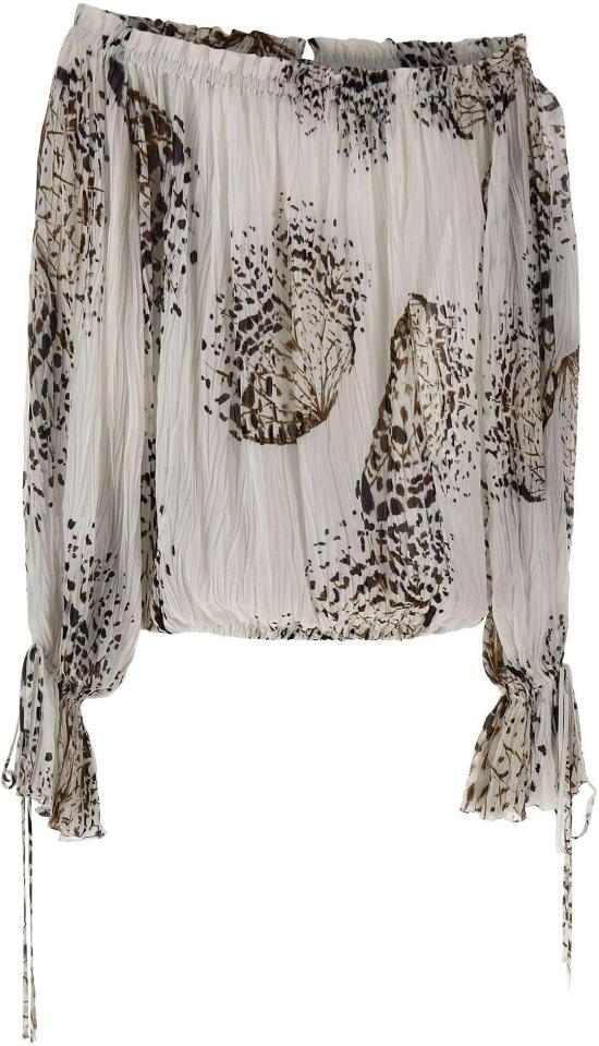 26SS 블루마린 블라우스 4C267AM1025 WHITE - BLUMARINE