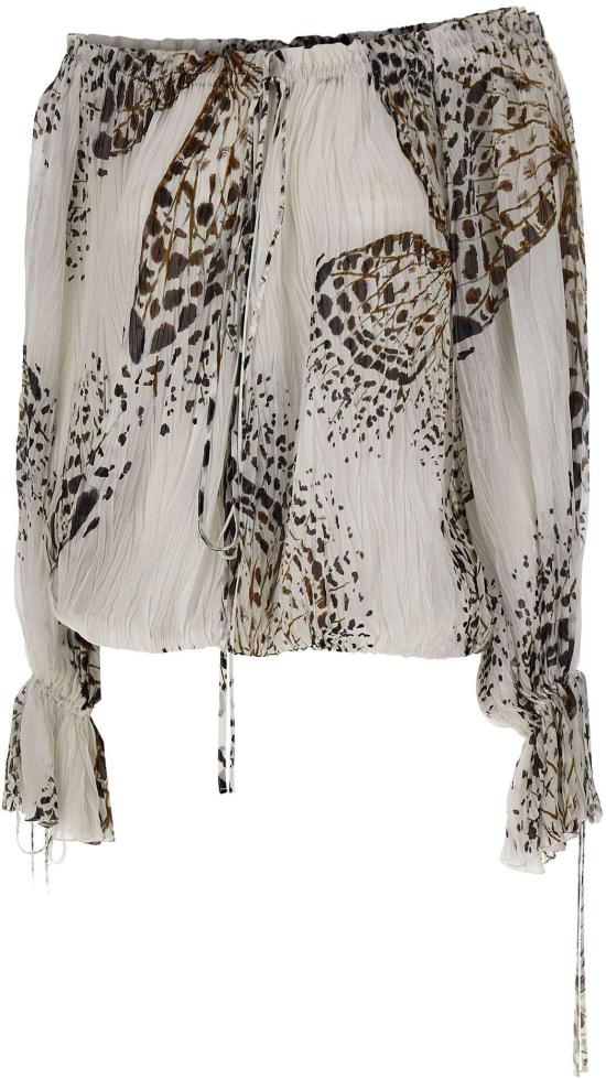 26SS 블루마린 블라우스 4C267AM1025 WHITE