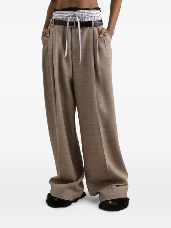 26SS 돌체앤가바나 스트레이트 팬츠 FTDMIT HUMWCS8230 Brown - DOLCE & GABBANA