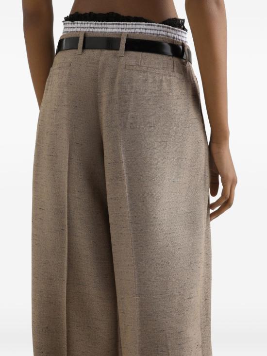 26SS 돌체앤가바나 스트레이트 팬츠 FTDMIT HUMWCS8230 Brown - DOLCE & GABBANA