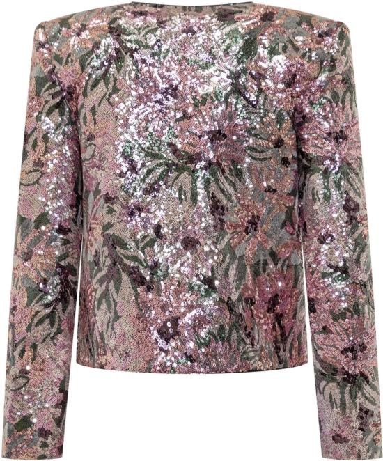 26SS 셀프 포트레이트 코트 RS26075JAMUMULTI PINK - SELF PORTRAIT