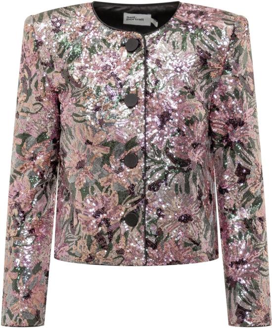 26SS 셀프 포트레이트 코트 RS26075JAMUMULTI PINK