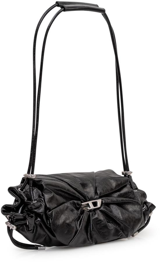 26SS 디젤 Scrunch-D S 숄더백 스크런치드 레더 X10331P1033T8013 BLACK - DIESEL